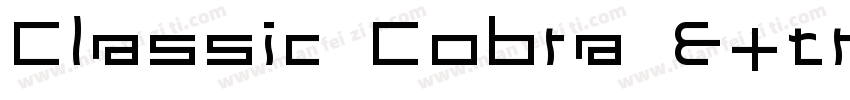 Classic Cobra Extra Condensed字体转换